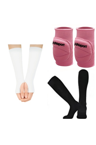 hn sport VOLEYBOL SETİ 1 ÇİFT DİZLİK+1 ÇİFT ELLİK+1 ÇİFT ÇORAP