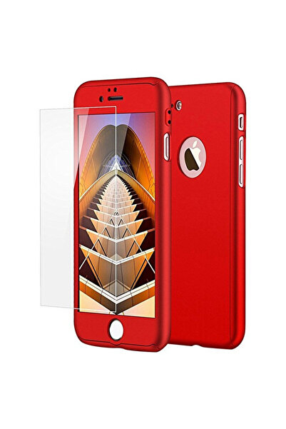 OEM MyStyle червен калъф за Apple iPhone 8 Plus с пълно 360-градусово покрити...