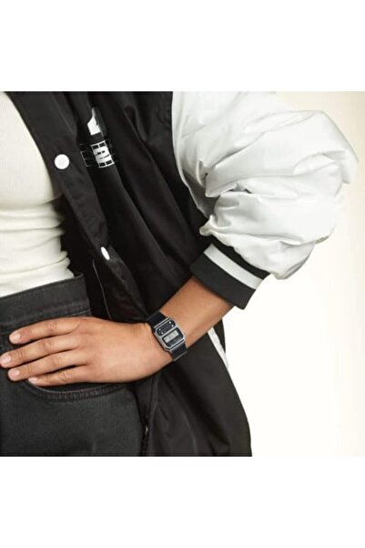 Casio Retro Vintage Unisex Wristwatch - Quartz Casual Black Band Resin Case Digital Black Dial