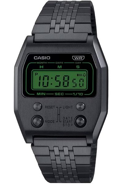 Casio Vintage Digital Stainless Steel Unisex Watch Black