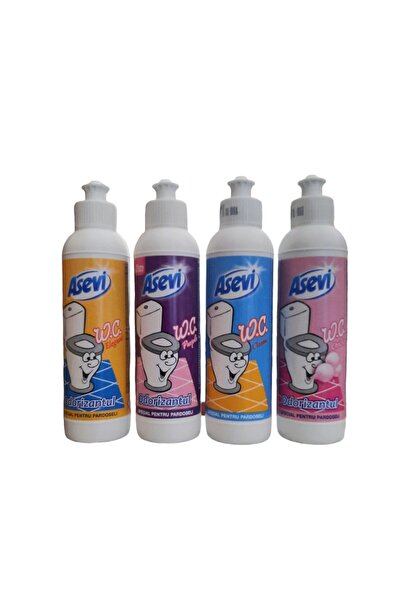 Pons Pachet 4 x Deo Wc 24h, Asevi, Pons Classic, Elegant, Purple, Chicle, 4 x 200 ml