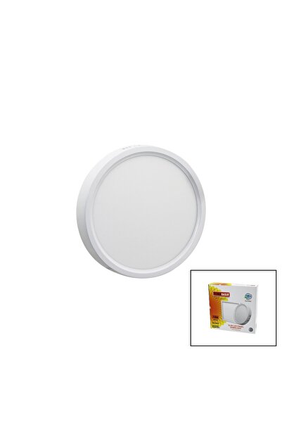 Genel Markalar 18W BEYAZ METAL KASA SIVA ÜSTÜ YUVARLAK LED SLİM PANEL 1260LM ...
