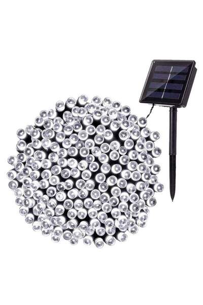 SIKS Instalare 100 LED-uri, 10 metri, Încărcare solară și senzor de lumină, G...