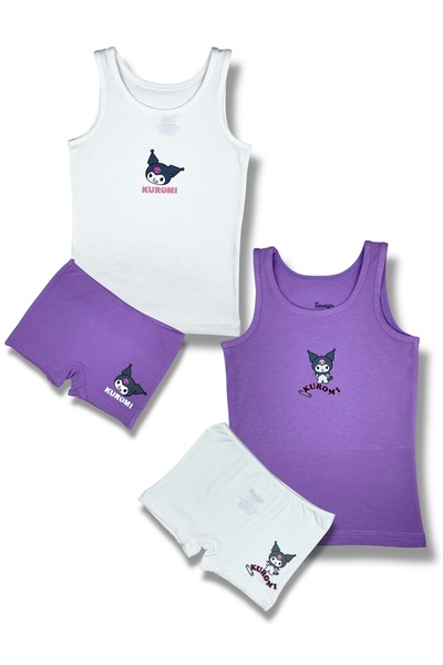 kuromi مجموعة ملابس داخلية للفتيات المرخصة مكونة من قطعتين 22747-49