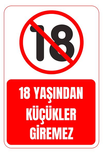 Girl Power 35 X No under 50 Allowed Foil Printing Sticker Warning Sign
