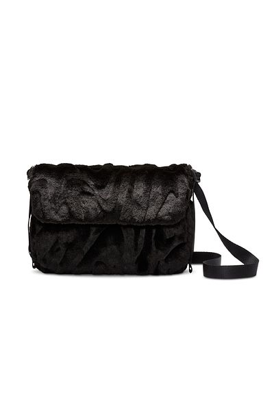Nike Shoulder Bag Sportswear Futura 365 Faux Fur Plush Shoulder Bag