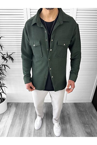 dehaine Men's shirt, casual, khaki, 13041