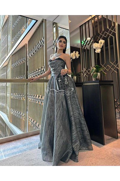 ALANOOD FASHION فستان امل لامع أنثوي راقي وملفت