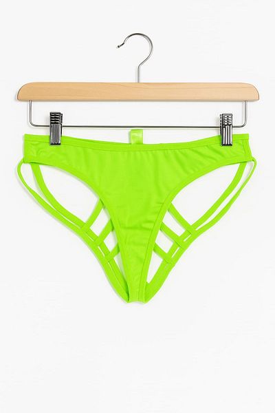 enmodaiçgiyim Γυναικείο εσώρουχο Neon Green Lattice