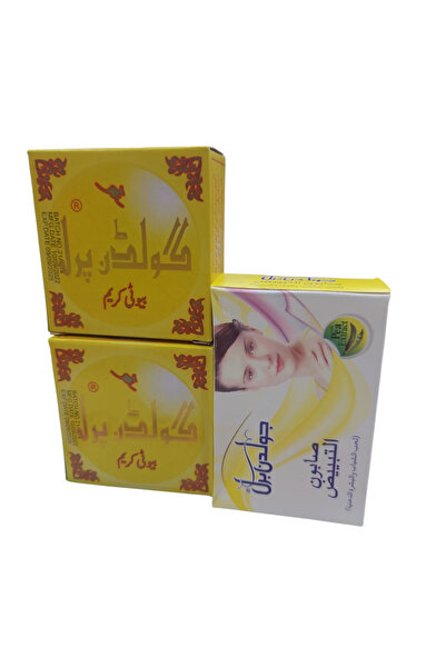 goree كريم جولدن بيريل الباكستاني الاصلي + صابون جولدن بيريل 125 جرام ( 3 قطع )