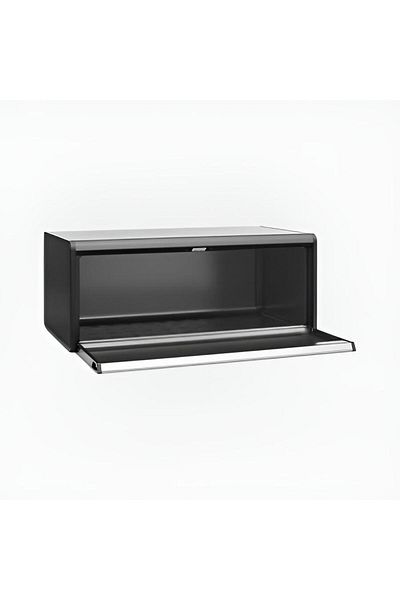 Brabantia Bread Box Confident Gray Cornered Steel Bread Basket