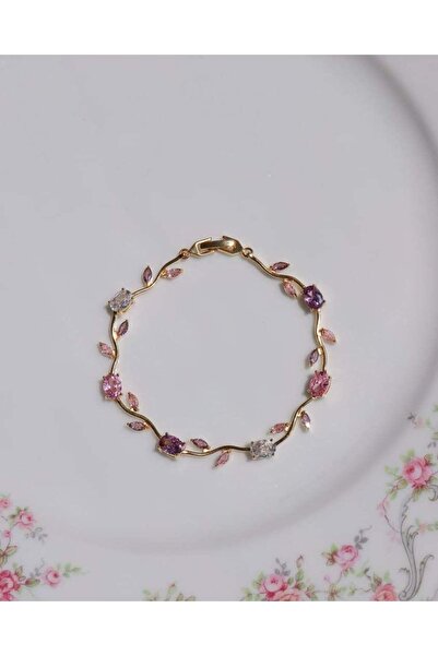 ArtBDesign Tulip Garden Zirkon Taşlı Lale Bileklik