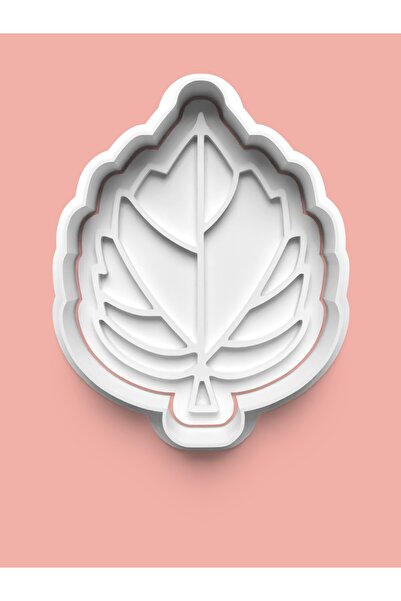 AKTASTORE قالب بسكويت على شكل ورقة الشجر وقالب عجينة السكر 0662-12