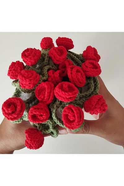 Charme Elegant șal buchet tricotat manual
