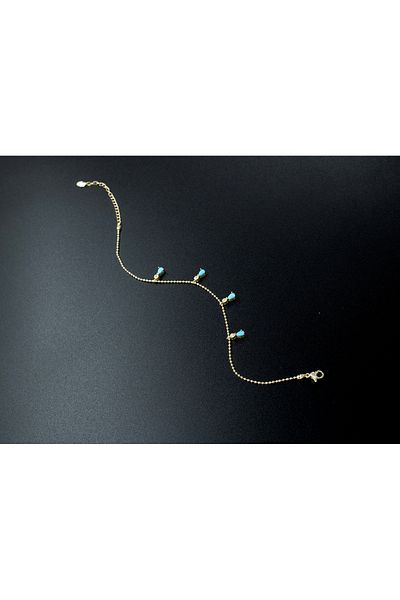 1881 STORE Drop Stone Detailed Anklet