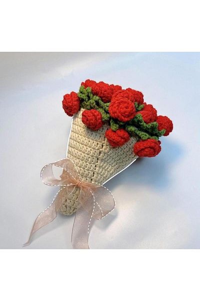 Charme Elegant șal buchet tricotat manual