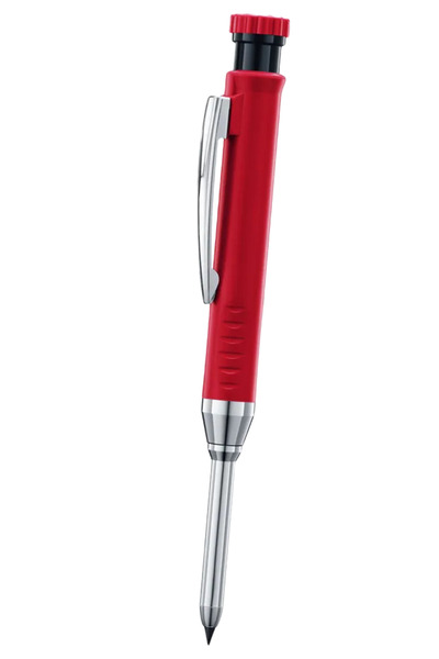 Choice قلم رصاص ميكانيكي أحمر صلب للنجار مع مبراة أدوات النجارة 2.8 مم 3 ألوا...