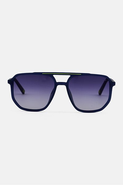 FILA Men SFI312 Square Sunglasses, Blue
