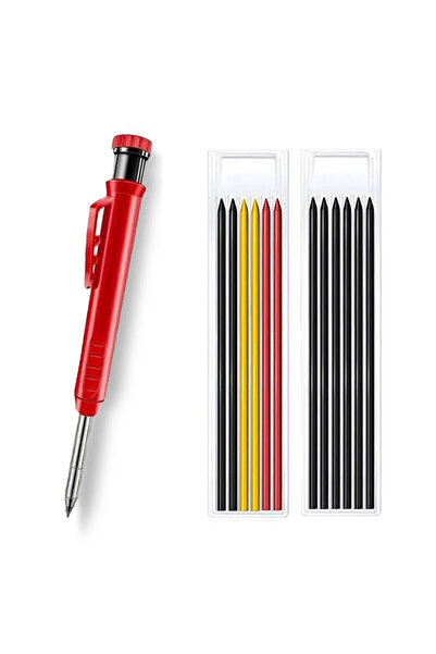 Choice قلم رصاص واحد و2 عبوة إعادة تعبئة قلم رصاص نجار متين مع رصاص إعادة تعب...