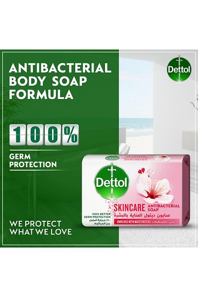 Dettol Skincare Bathing Soap Rose & Sakura Blossom Scent 165 g