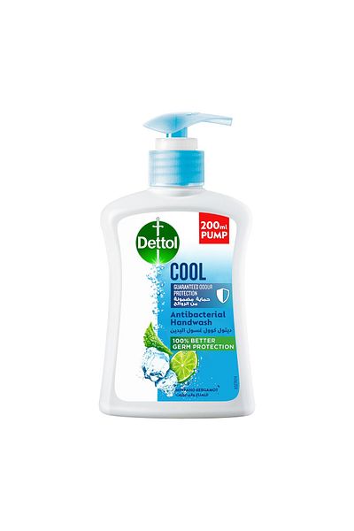 Dettol Handwash Liquid Soap Cool Pump Mint & Bergamot Fragrance 200 ml