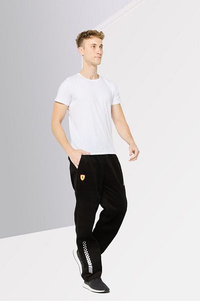 Puma X Scuderia Ferrari Men Sportswear Fit Outdoor Sweatpants, Black
