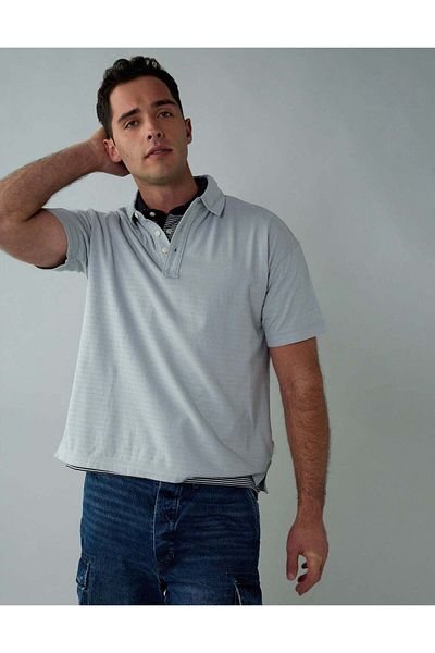AMERICAN EAGLE AE Textured Polo Shirt