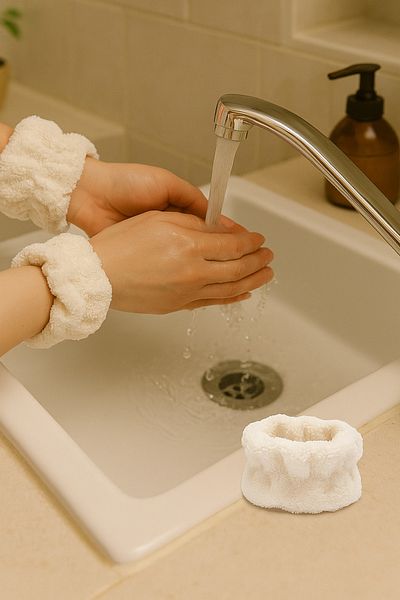 SYAZE Cotton Towel Face Wash Bracelet - Water Retaining Double Bracelet