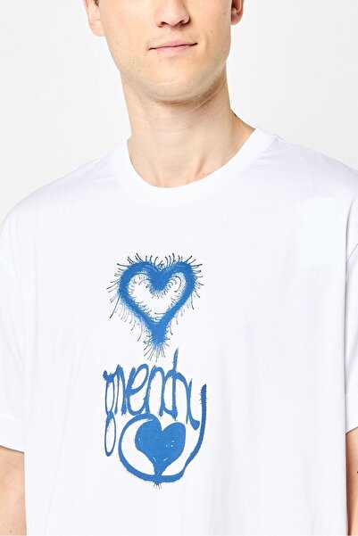 Givenchy Men Crew Neck Short Sleeve Graphic Print T-Shirt, White