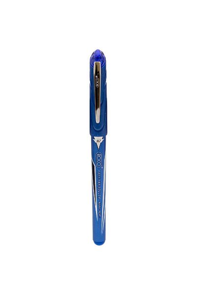 Roco Free Ink Roller Liquid Ink Pen – Blue Ink, 0.7 mm Needle Tip for Precision Writing