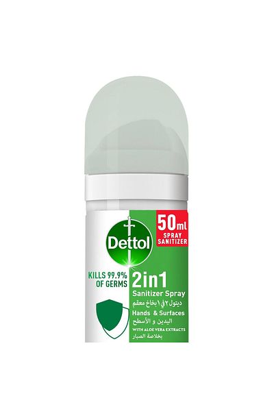 Dettol 2in1 Sanitizer Spray For Hands & Surfaces With Aloe Vera Extracts 50 ml