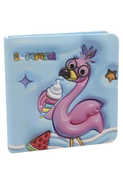 Roco Notebook Flamingo 9.5 X 10 cm 96 Sheets Single Ruled (Colored Pages)Blue