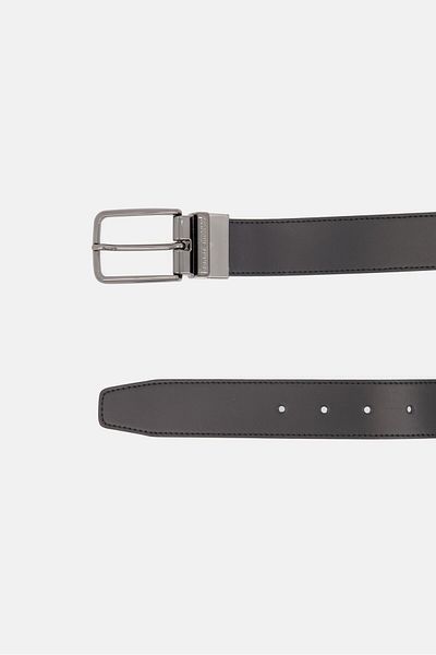 Tommy Hilfiger Men Reversible Tech Buckle Belt, Black