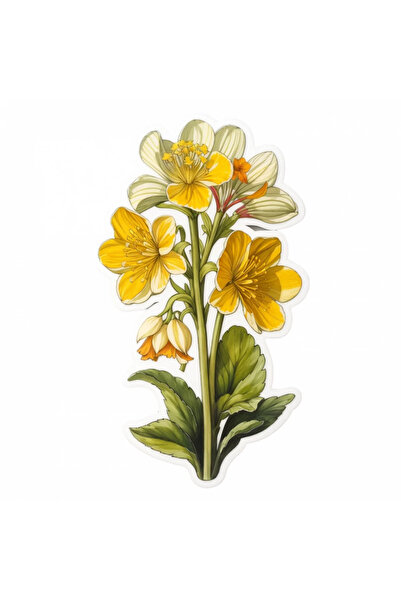 INOVATIX Set de 8 autocolante flori Cuib de cuc, INOVATIX®. 6 cm