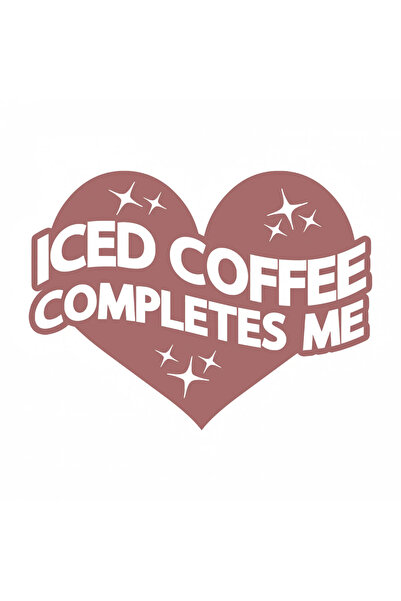 INOVATIX Σετ 8 τεμαχίων, Αυτοκόλλητο με παγωμένο καφέ, INOVATIX®. 6 εκ.