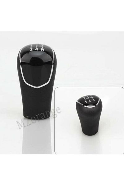 FVR Hyundai I20 Leather Gear Shift Knob 5 Forward 2014-2018 Black Scheme