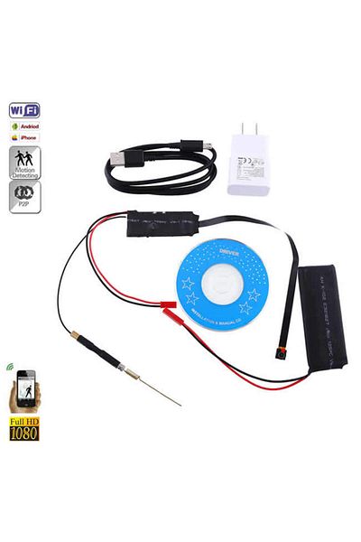 Minitechnics Mini Camera with Flexible DVR - 1mm Lens, 4400mAh Battery, 4-5 Hours Battery Life, Ideal for Travel