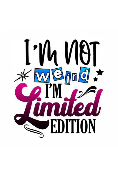 INOVATIX Set de 8 piese, autocolant Nu sunt ciudat, sunt ediție limitată, INO...