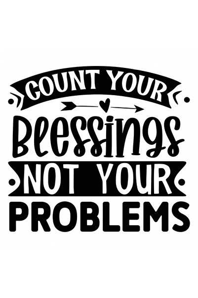 INOVATIX Set de 8 bucăți, autocolant Numără-ți binecuvântările, nu problemele...