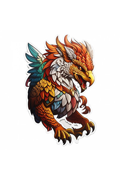 INOVATIX Set de 8 piese, autocolant Grifon personaj mitologic, INOVATIX®. 6 cm