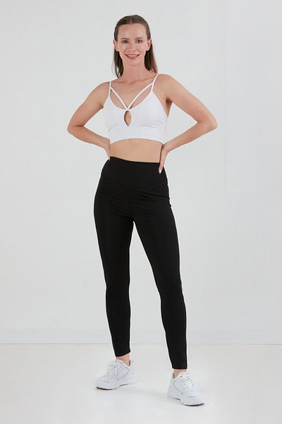 Fulla Moda Μπουστάκι με λεπτομέρεια σταυρωτού λουριού