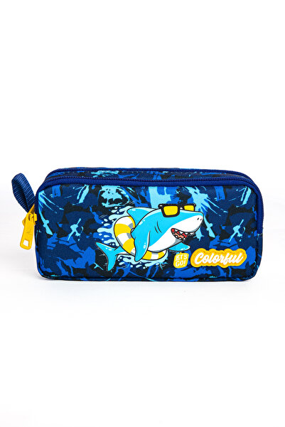 Colorful Θήκη για στυλό Maxim Shark - Μολυβοθήκη με θέμα τον καρχαρία με διπλ...