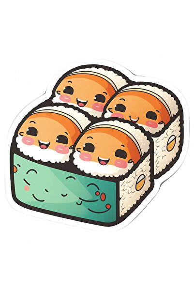 INOVATIX Set de 8 piese, cutie autocolantă pentru rulouri de sushi, INOVATIX®. 6 cm