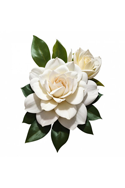 INOVATIX Set de 8 bucăți, autocolant cu flori de gardenie, INOVATIX®. 6 cm