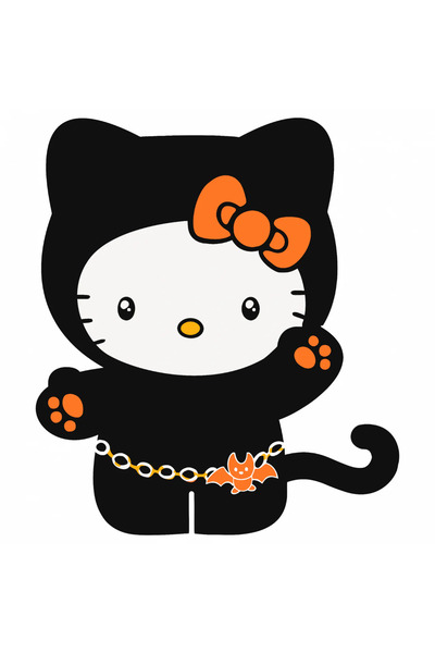 INOVATIX Set de 8 piese, autocolant Hello Kitty Halloween fericit, INOVATIX®....