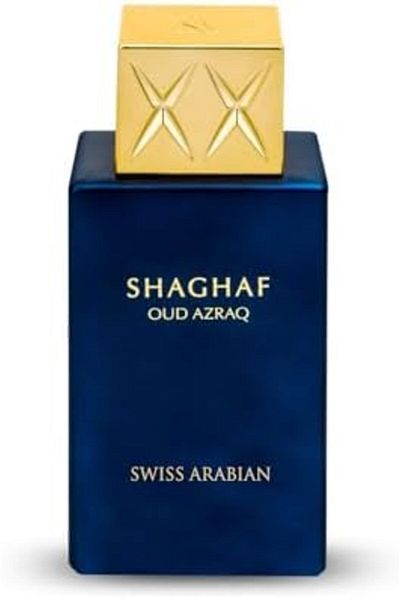 SWISS ARABIAN Shaghaf Oud Azraq Unisex Eau De Parfum 75ml - Amber, Vanilla, Oud Scent