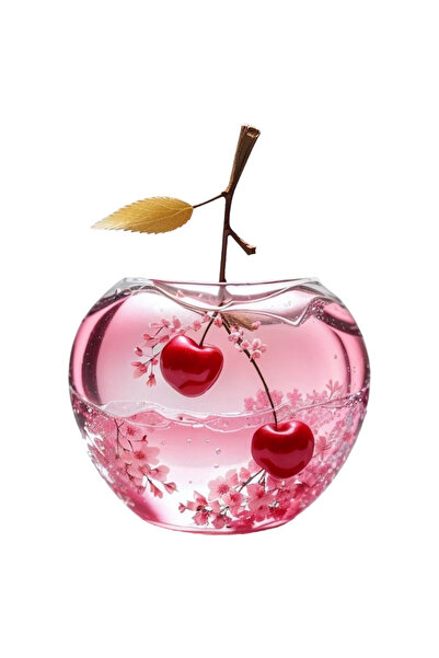 INOVATIX Set de 8 piese, Bol autocolant cu cireșe, INOVATIX®. 6 cm