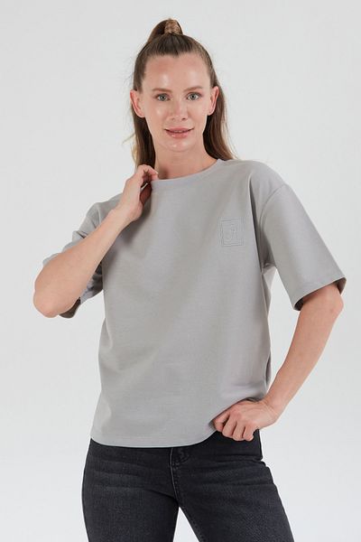 Fulla Moda Μπλουζάκι με κέντημα με γράμμα R
