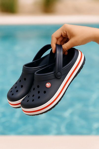 İncim Navy Blue Daily Comfortable Balcony Garden Pool Beach Slippers Unisex Slippers Sandals