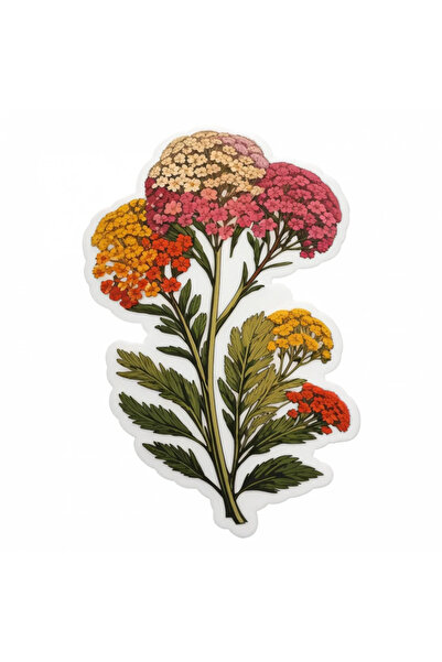 INOVATIX Set de 8 autocolante cu flori de coada-șoricelului, INOVATIX®. 6 cm